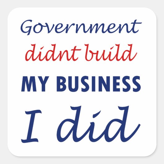 Anti-Obama-Sticker Quadratischer Aufkleber (Vorderseite)