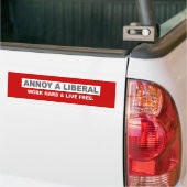 ANTI-OBAMA-, STÖREN SIE EINEN LIBERALEN. ARBEITEN AUTOAUFKLEBER (Auf Lkw)