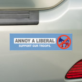 ANTI-OBAMA-, STÖREN SIE EINEN LIBERALEN. STÜTZEN AUTOAUFKLEBER (Auf Auto)