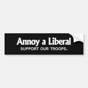 ANTI-OBAMA-, stören Sie einen Liberalen - stützen Autoaufkleber