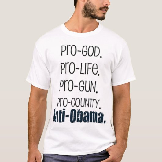 Anti-Obama T-Shirt (Vorderseite)