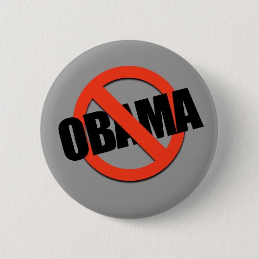 ANTI-OBAMA-T-SHIRT BUTTON (Vorderseite)