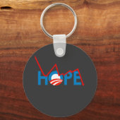 Anti-Obama - T - Shirt der zerrütteten Hoffnung Schlüsselanhänger (Vorderseite)