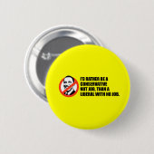 Anti-Obama-T - Shirt - Nussjob oder kein Job Button (Vorne & Hinten)