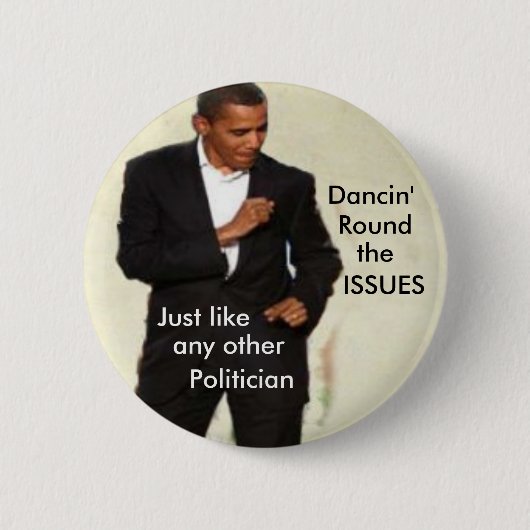 Anti-Obama-Tanzen-Knopf Button (Vorderseite)