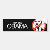 Anti-Obama - Teebeutel Obama Autoaufkleber (Vorne)
