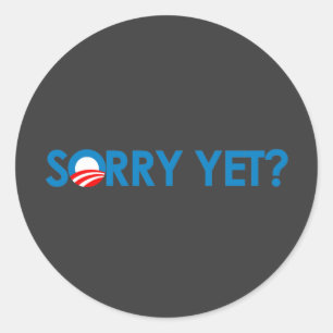 Anti-Obama - traurig schon? Runder Aufkleber