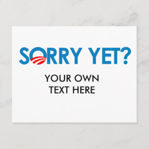 Anti-Obama - Tut mir leid Karte