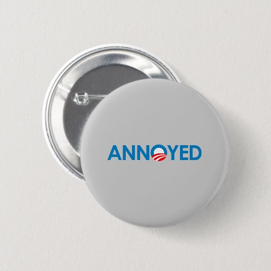 Anti-Obama - verärgert Button (Vorne & Hinten)