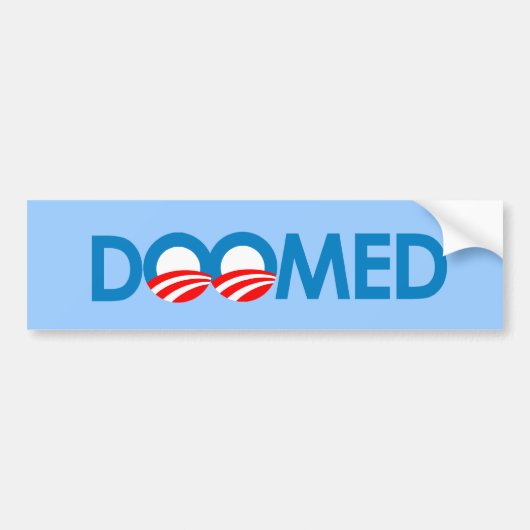 Anti-Obama - verurteilt Autoaufkleber (Vorne)