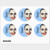 Anti-Obama - Weil jeder sein Geld verdient Runder Aufkleber (Blatt)