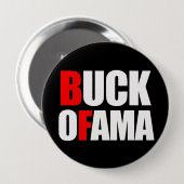 Anti-Obama - Weiß des DOLLARS OFAMA 2 Button (Vorne & Hinten)