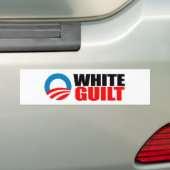 Anti-Obama - WEISSE SCHULD Autoaufkleber (Auf Auto)
