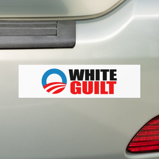 Anti-Obama - WEISSE SCHULD Autoaufkleber (Auf Auto)