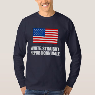 ANTI-OBAMA-, weißer gerader republikanischer Mann T-Shirt