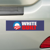 Anti-Obama - WEISSER SCHULD Autoaufkleber (Auf Auto)