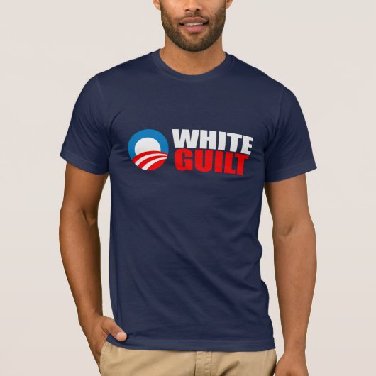 Anti-Obama - WEISSER SCHULD Autoaufkleber T-Shirt (Vorderseite)