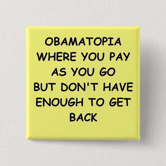 Anti-Obama-Witz Button (Vorderseite)