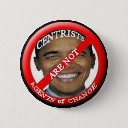 Anti-Obama-Zentralknopf Button (Vorderseite)
