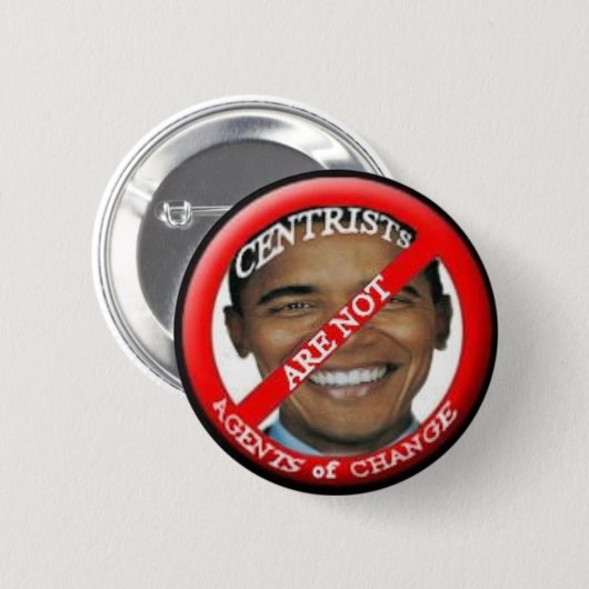 Anti-Obama-Zentralknopf Button (Vorne & Hinten)