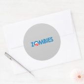 Anti-Obama - Zombies Runder Aufkleber (Umschlag)