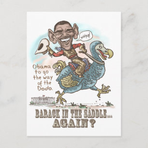 Anti-Obamadodo-Löschung 2012 Postkarte