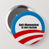 Anti-Obamunismus ist kein Rassismus Button (Vorne & Hinten)