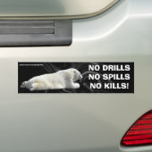 ANTI ÖL-SPILL POLAR BEAR Wildlife Protection Autoaufkleber (Auf Auto)