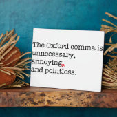Anti-Oxford Comma Fotoplatte (Seite)
