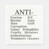 Anti-Papier-Serviette Serviette (Vorderseite)