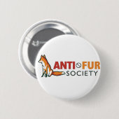 Anti-Pelz Gesellschaft Button (Vorne & Hinten)