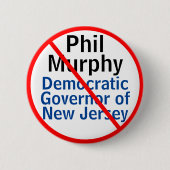 Anti Phil Murphy Demokratid Gouverneur von New Jer Button (Vorderseite)