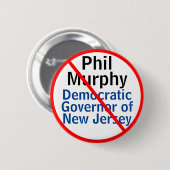 Anti Phil Murphy Demokratid Gouverneur von New Jer Button (Vorne & Hinten)