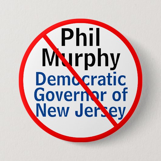 Anti Phil Murphy Demokratid Gouverneur von New Jer Button (Vorderseite)