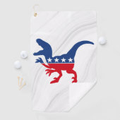 Anti-Politics Patriotic T-Rex Golfhandtuch (Insitu)