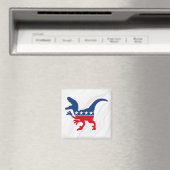 Anti-Politics Patriotic T-Rex Magnet (In Situ (Geschirrspüler))