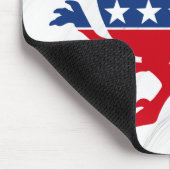 Anti-Politics Patriotic T-Rex Mousepad (Ecke)