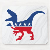 Anti-Politics Patriotic T-Rex Mousepad (Vorne)