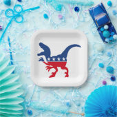 Anti-Politics Patriotic T-Rex Pappteller (Party)