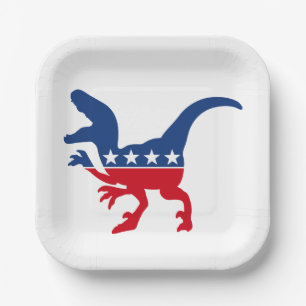 Anti-Politics Patriotic T-Rex Pappteller