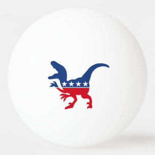 Anti-Politics Patriotic T-Rex Tischtennisball