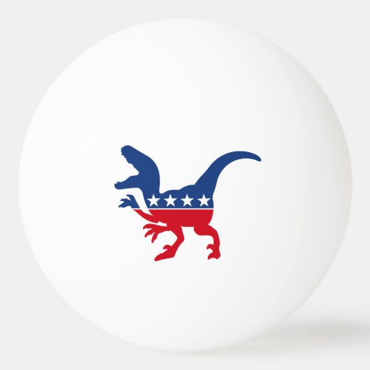 Anti-Politics Patriotic T-Rex Tischtennisball (Vorderseite)