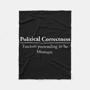 Anti Politische Korrektheit T Shirt Free Speech Fleecedecke