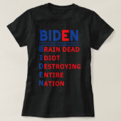 Anti-Präsident Joe Biden Idiot Demokratische Repub T-Shirt (Design vorne)