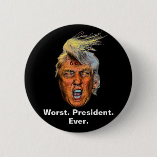 Anti-Präsident Trump - Noch nie Präsident Button