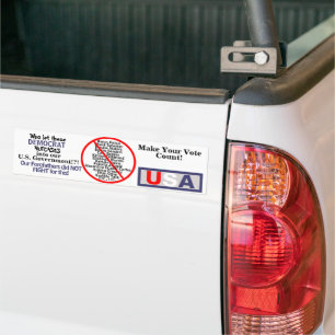 Anti-Progressive Demokraten Autoaufkleber