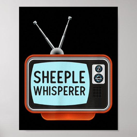 Anti Propaganda Mainstream Media T Shirt - Sheeple Poster (Vorne)