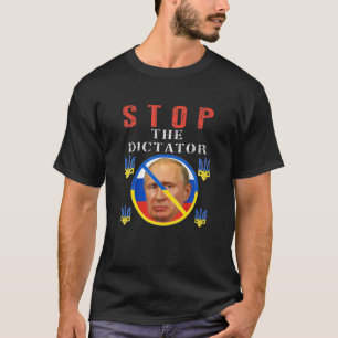 Anti Putin, stoppen Putin Ukraine Stolperflagge fr T-Shirt