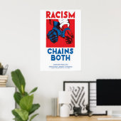 Anti-Racism Poster Racism Chains Both - Communist (Heimbüro)