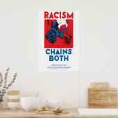 Anti-Racism Poster Racism Chains Both - Communist (Küche)